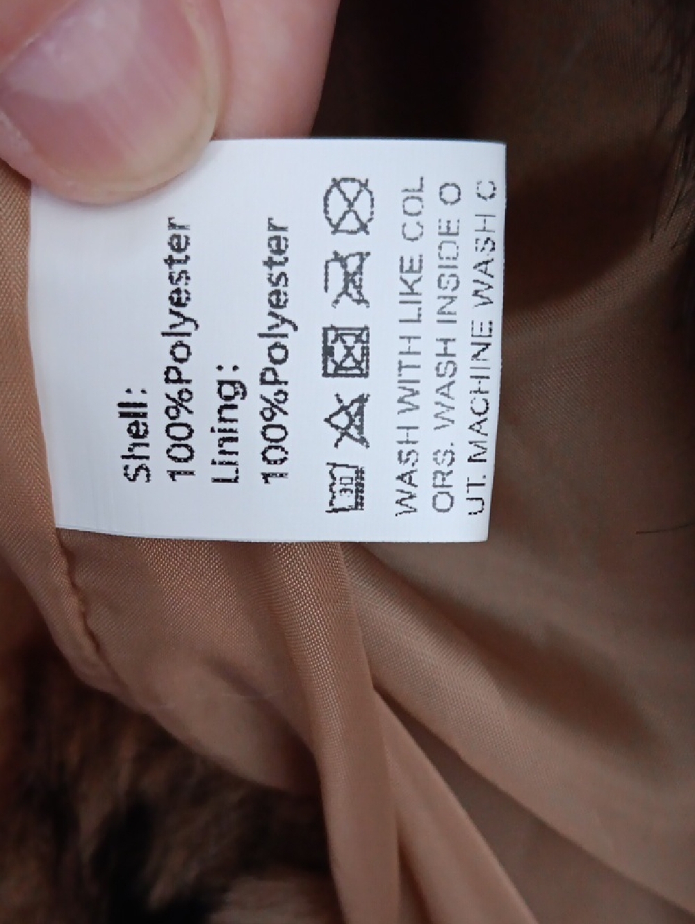 Elegant Brown Teddy Jacket for Women - Picture 7 of 7